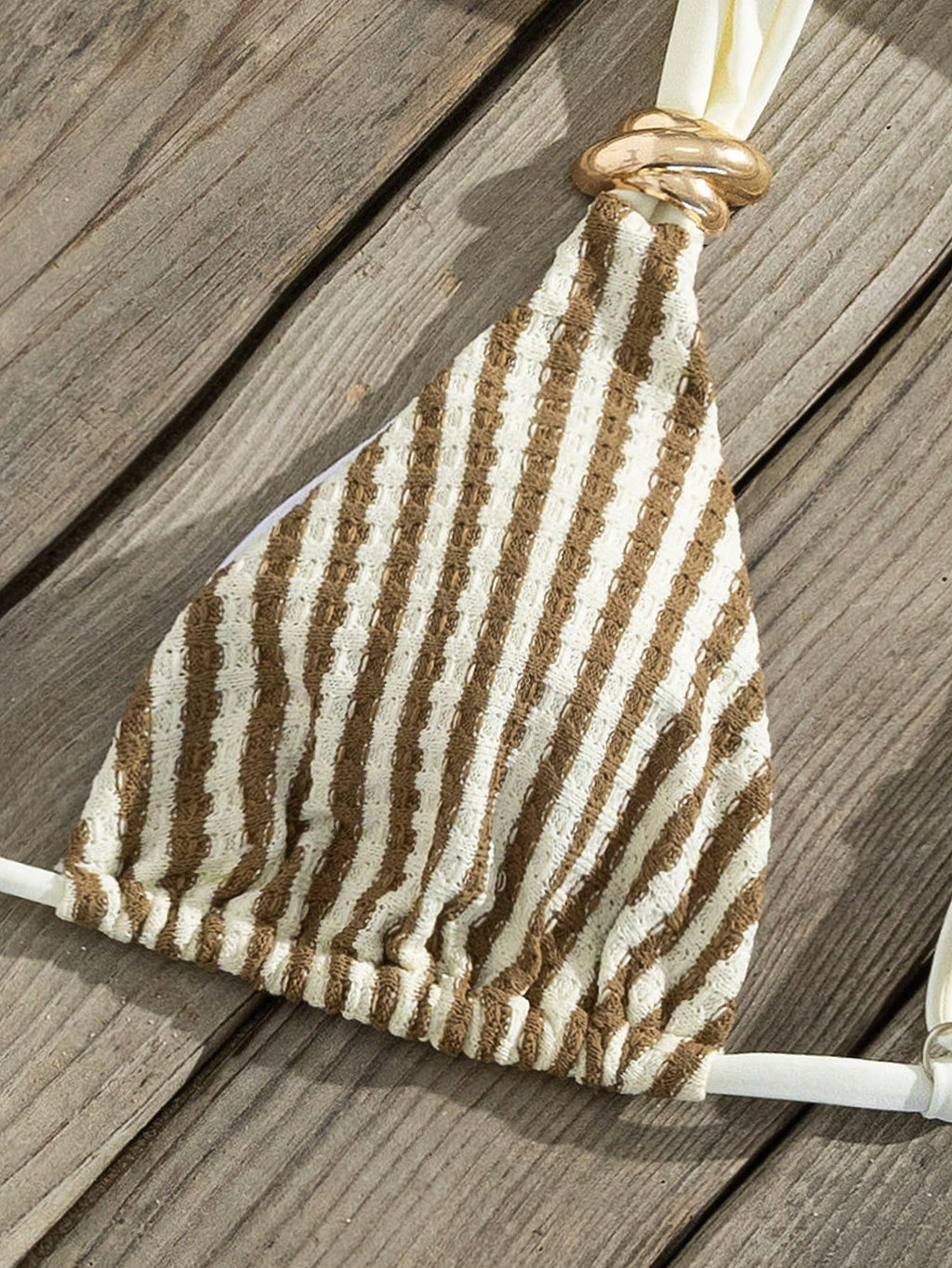 Swim Vcay Women's Spring/Summer Beach Striped Jacquard Fabric Color