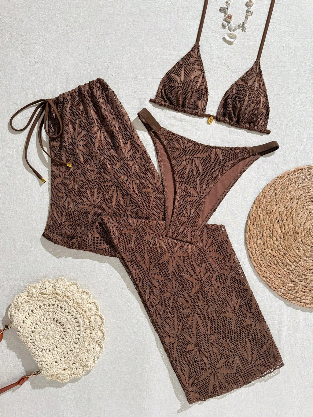 Swim Vcay 2026 New Spring/Summer 3 PiecesWomen Swimwear Set, Swimwear, Swim Shor