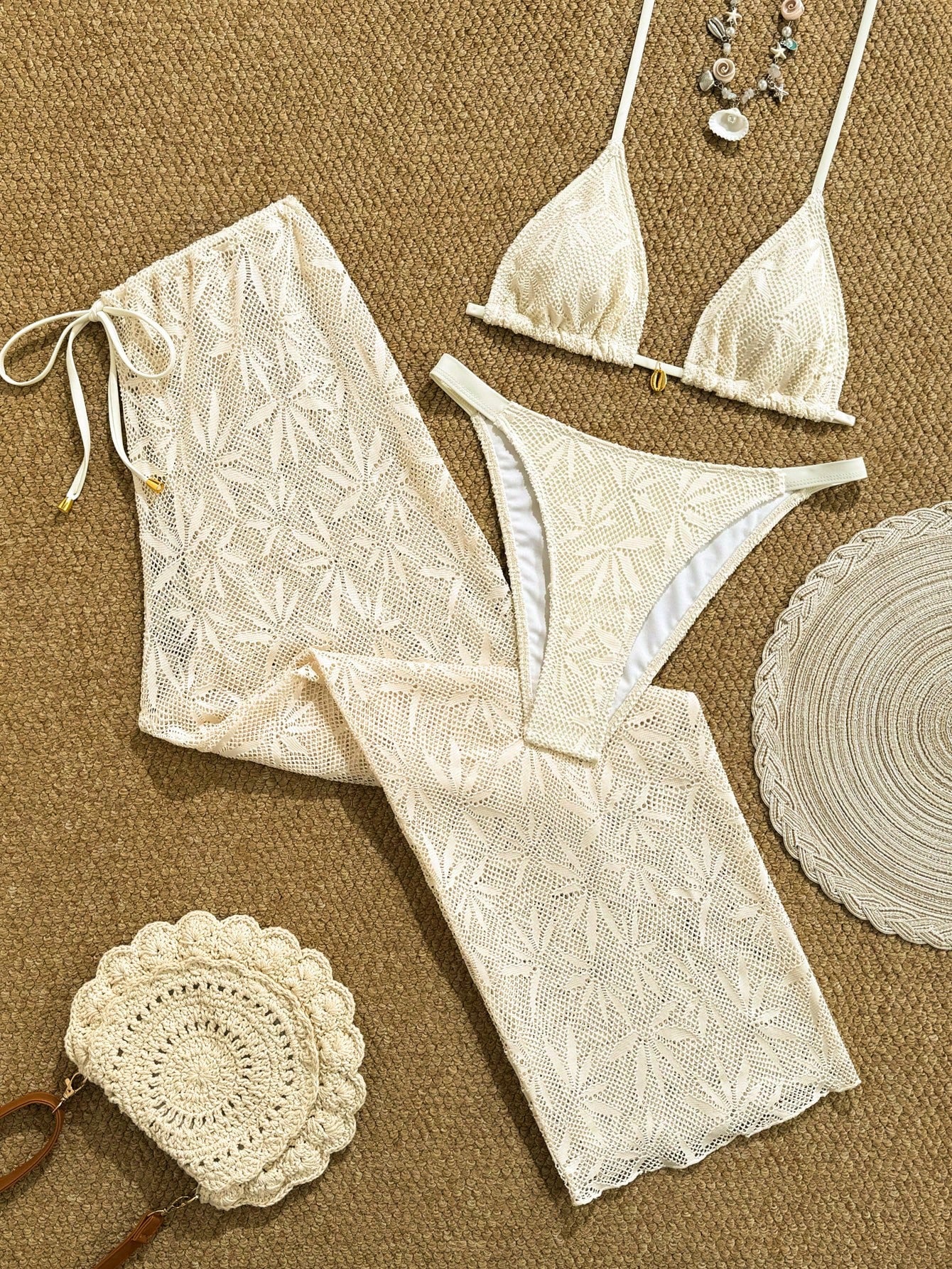 Swim Vcay 2026 New Spring/Summer 3 PiecesWomen Swimwear Set, Swimwear, Swim Shor