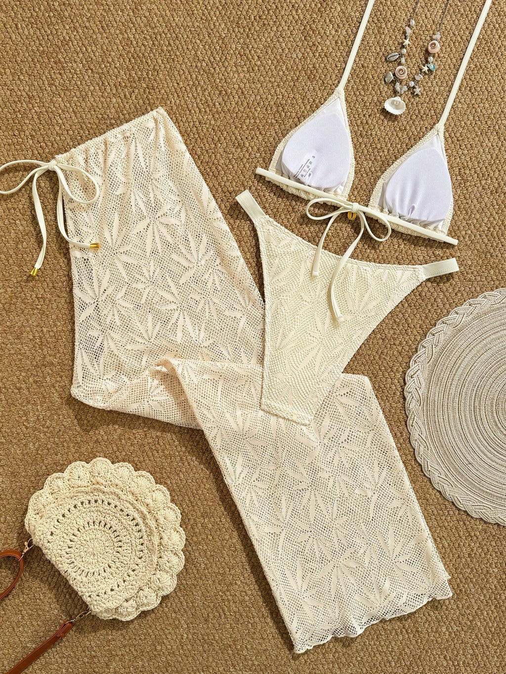 Swim Vcay 2026 New Spring/Summer 3 PiecesWomen Swimwear Set, Swimwear, Swim Shor