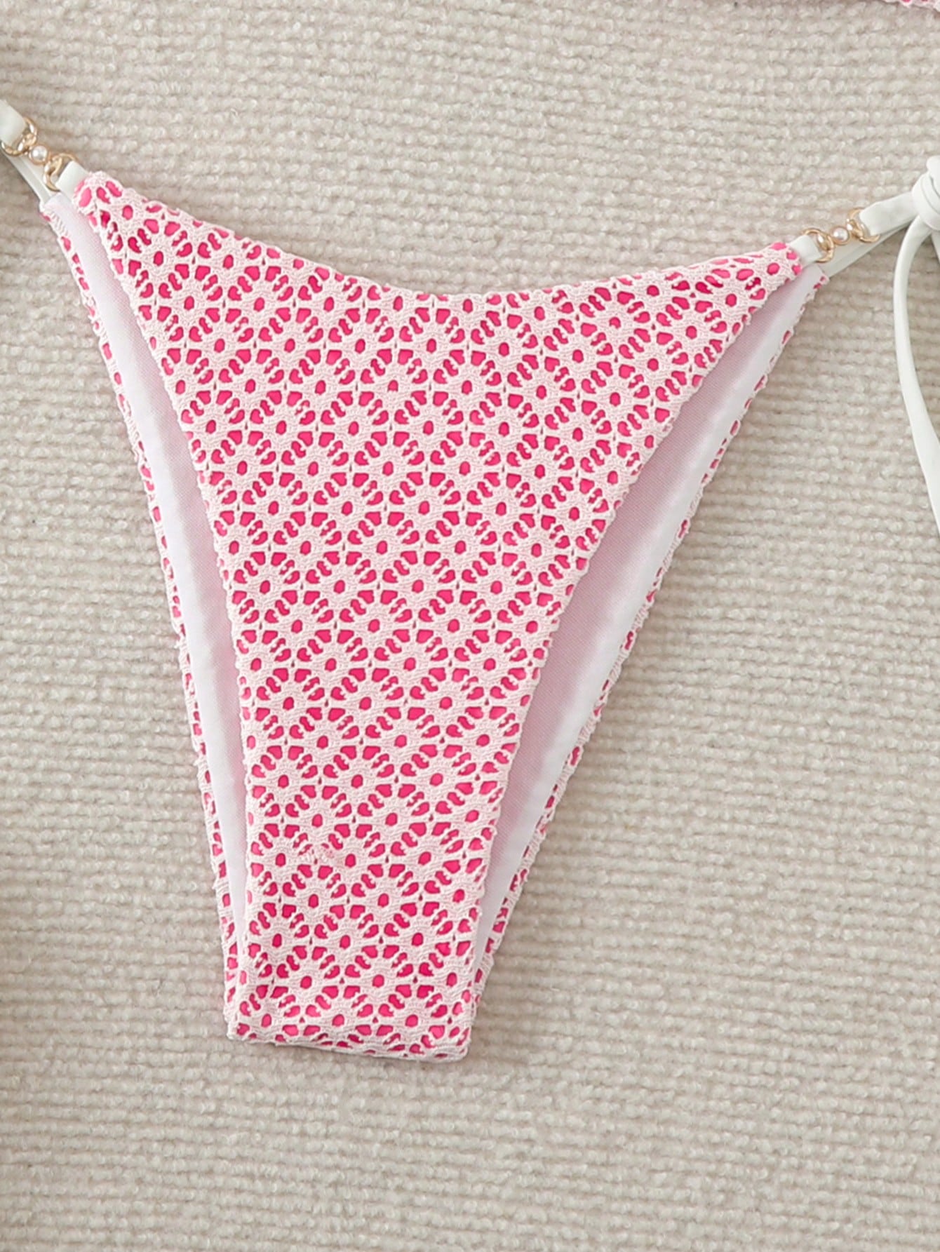 Swim Mod Springbreak Women's Sexy Halter Tie Front Bikini Set, Summer