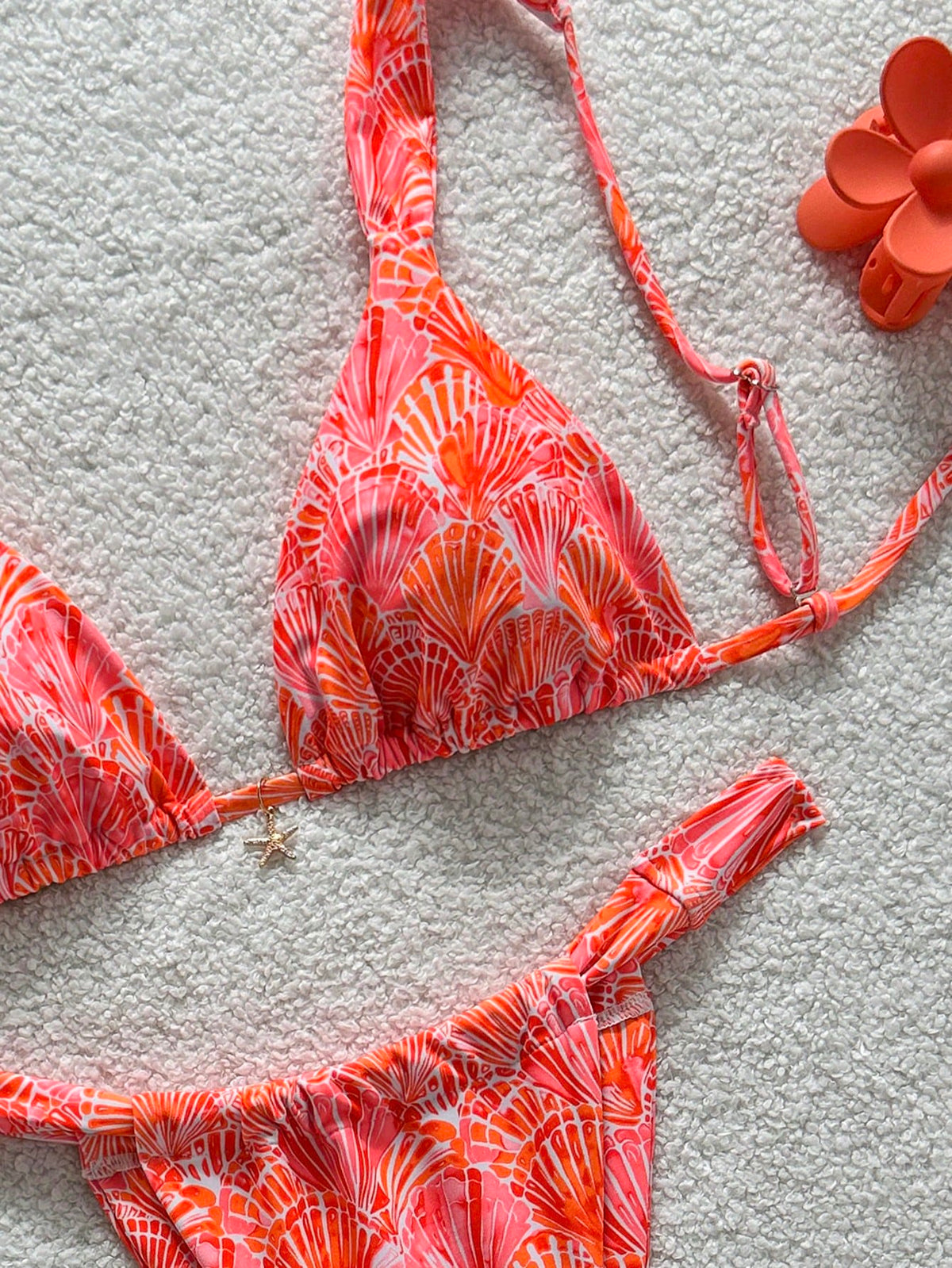 Swim MOD 2pcs Spring/Summer Vacation Random Print Cherry Accessory