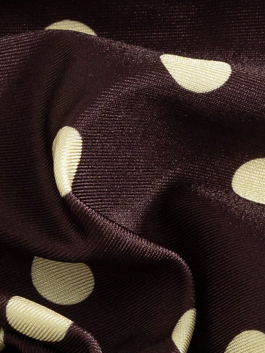 Swim Mod Contrast Color Polka Dot Print Halter Neck Tied Two Pieces