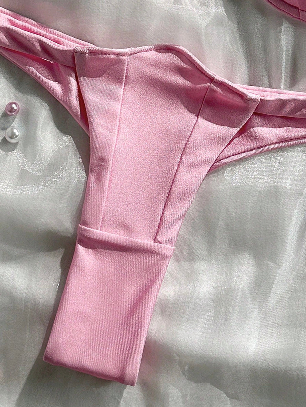 Swim Mod Petal Patchwork Hard Cup Detachable Strap Solid Color Sexy 2 Pieces Swimwear - image 10