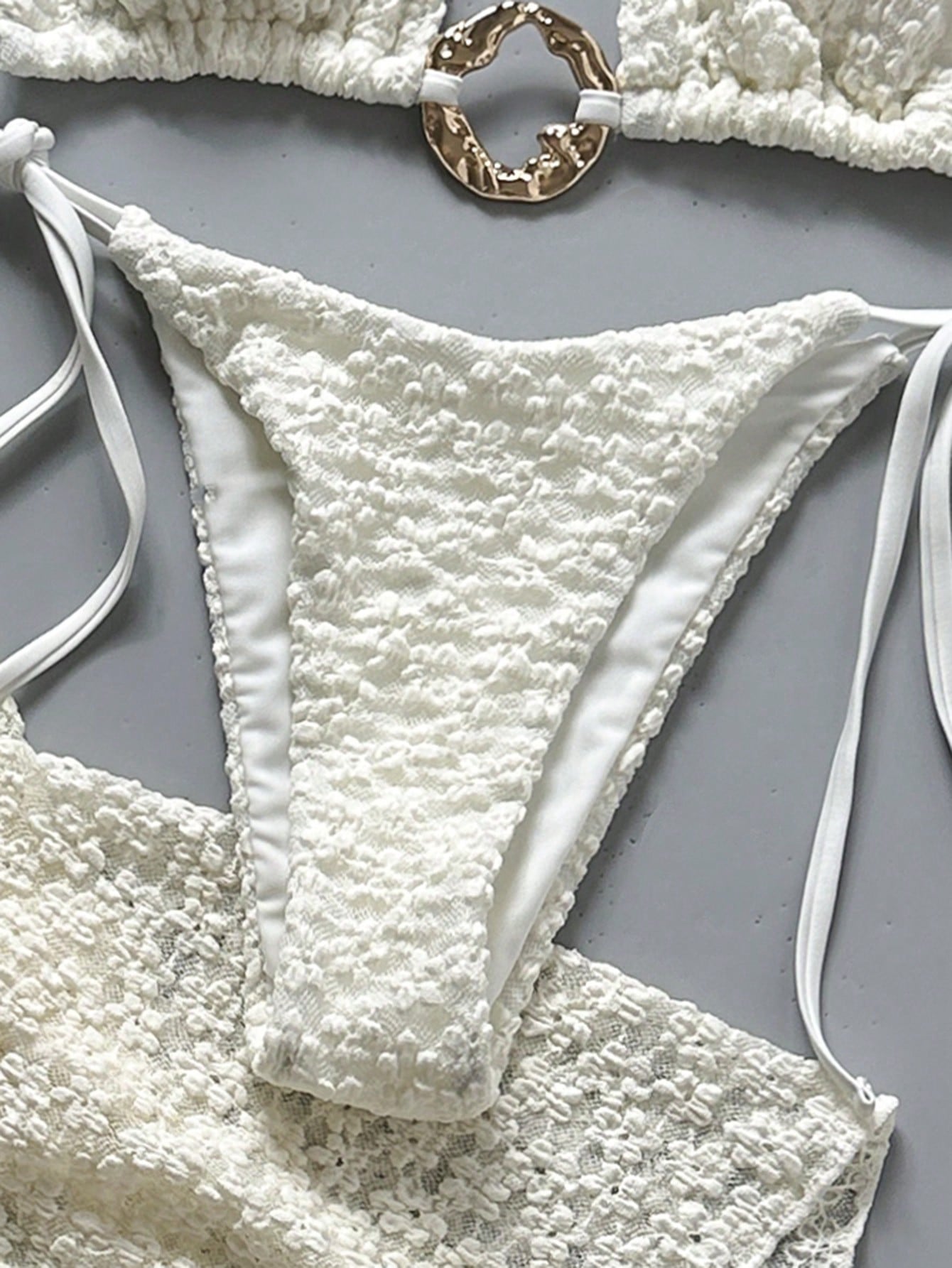 Costavie 3pcs Set Women White Summer Casual Holiday Pool Party