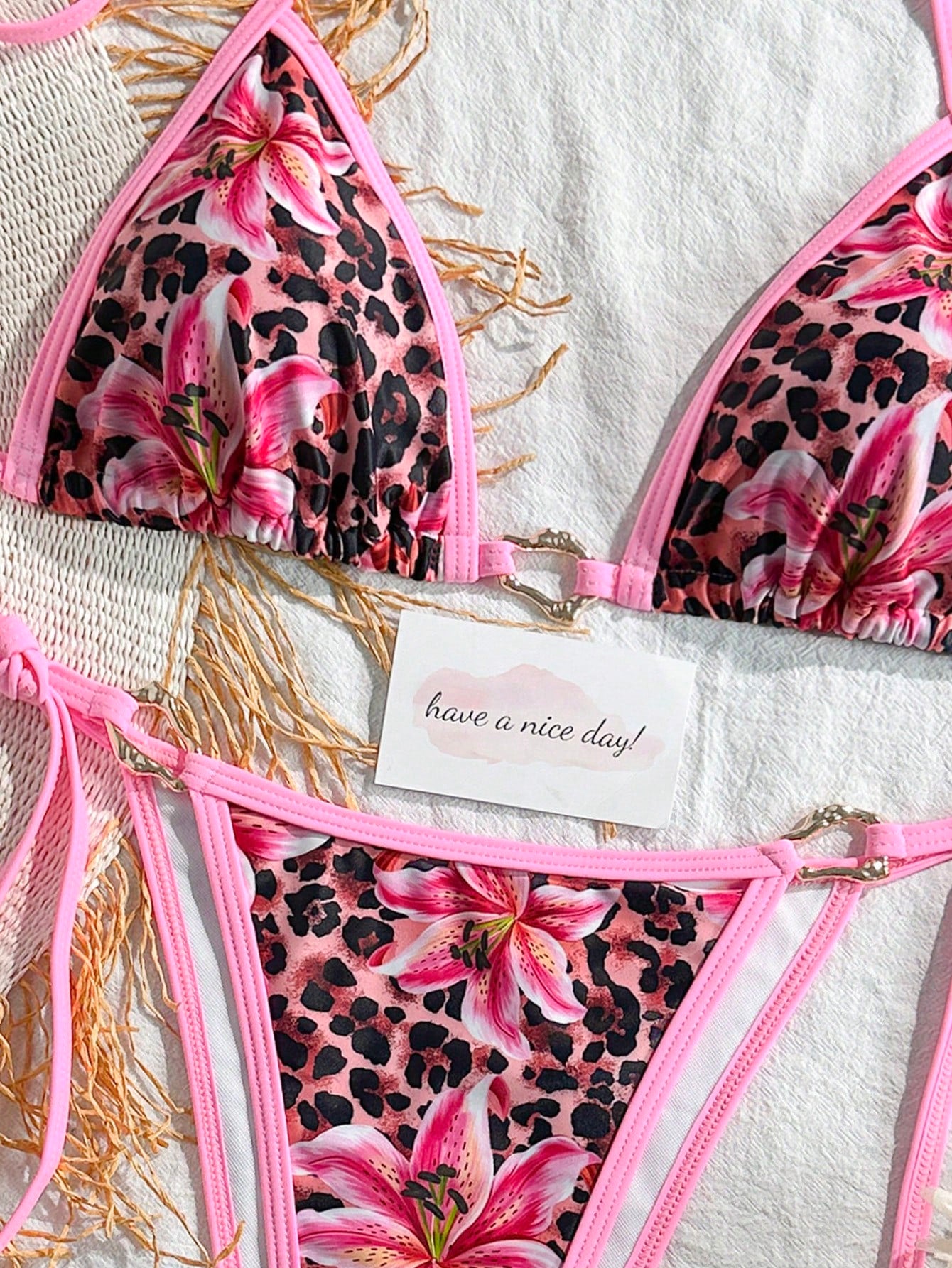 2026 New Fashion Sexy Women's Beach Vacation Bikini Swimsuit 2 Pieces