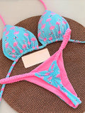Geometric & Tropical Floral Print Casual Cute Elegant Sexy Bohemian