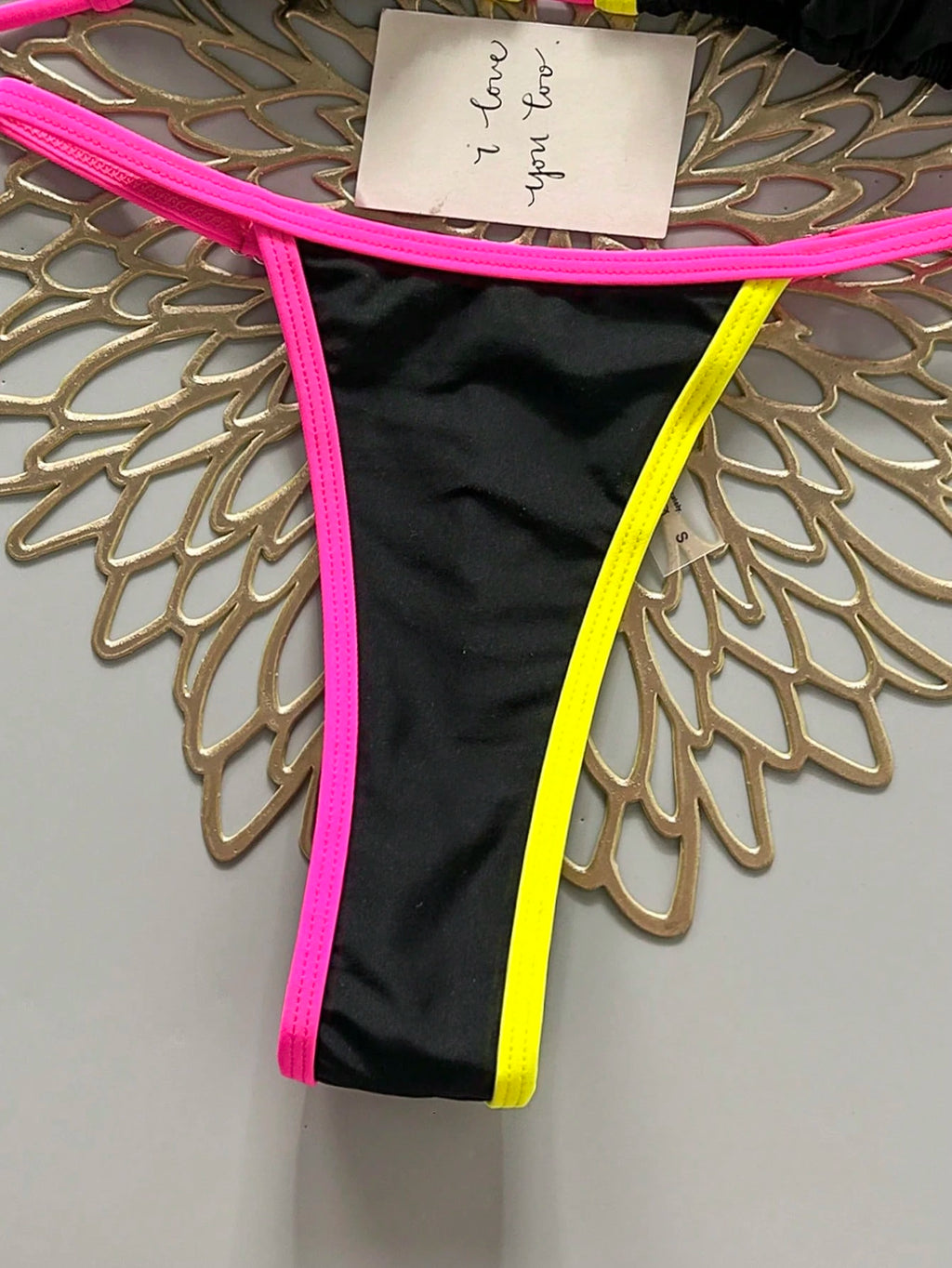 2pcs Casual Elegant Sexy Bohemian Floral Tie-Dye Trim Bikini