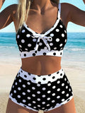 Swim Lushoire 2pcs/Set New Colorful Bowknot Backless Off Shoulder