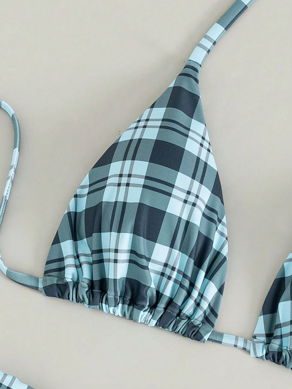 Women's Sexy Colorful Striped Bohemian Style Halter Tie Back Bikini