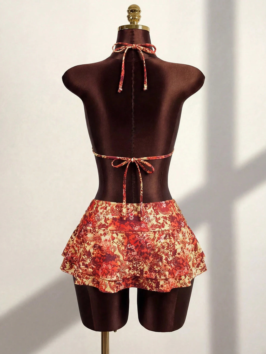 Zestiva 3pcs/Set Brown Summer Boho Sequin Beach Party Holiday Holiday