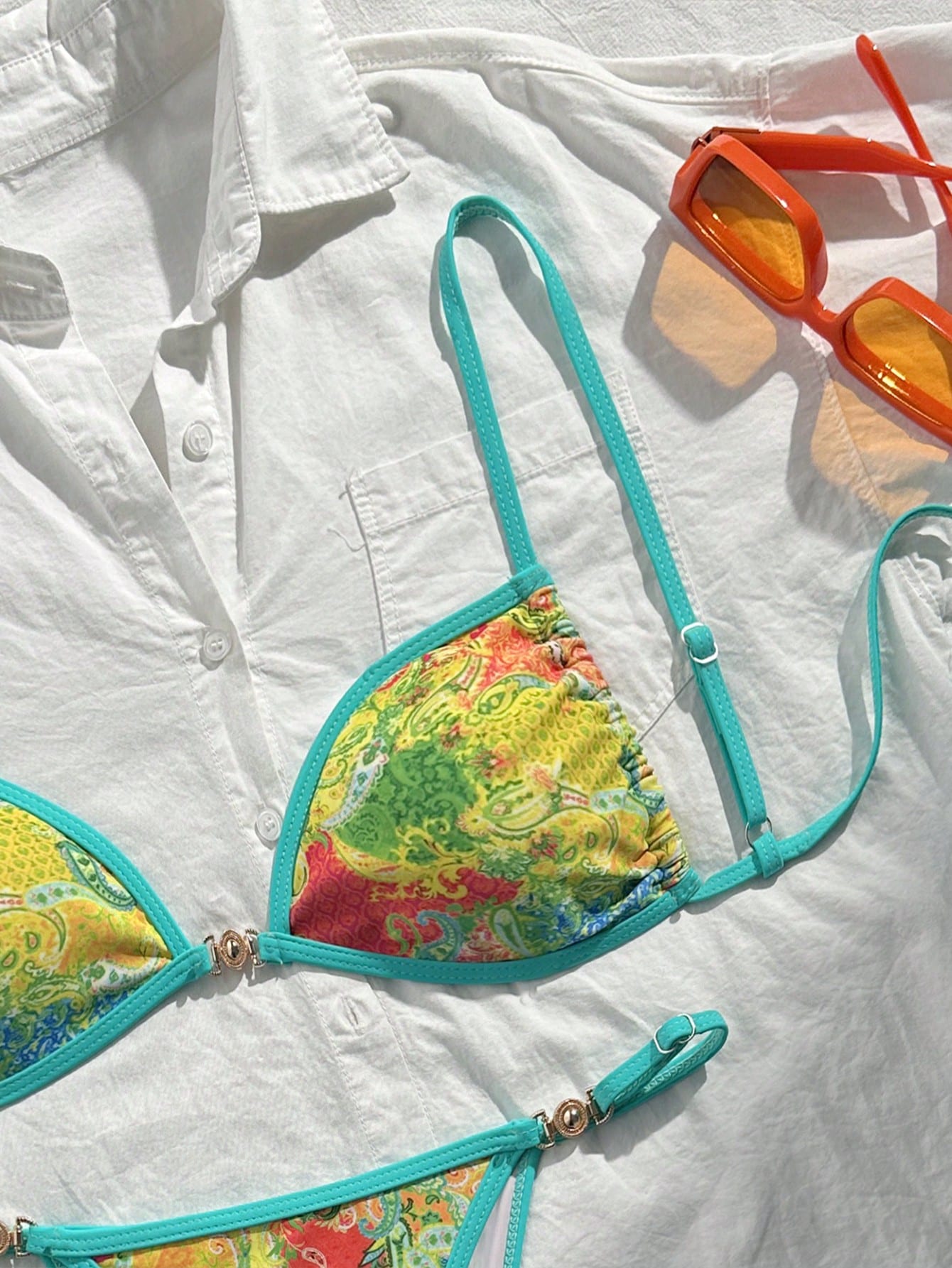 Swim Mod 2pcs/Set Women's Beach Vacation Valentine's Day Beach Party