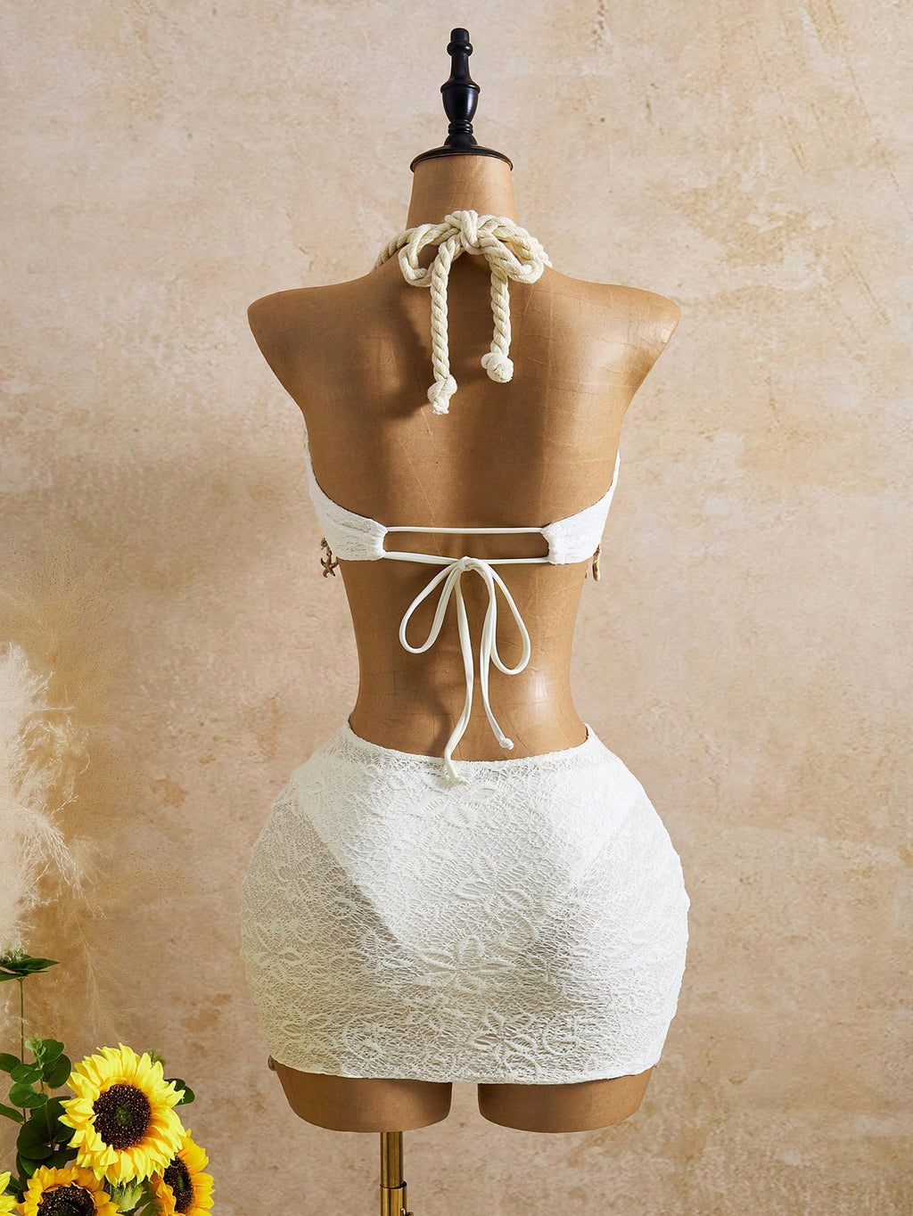Bellisia Women's Latest Fashion Twisted Rope Halter Strap, Beach