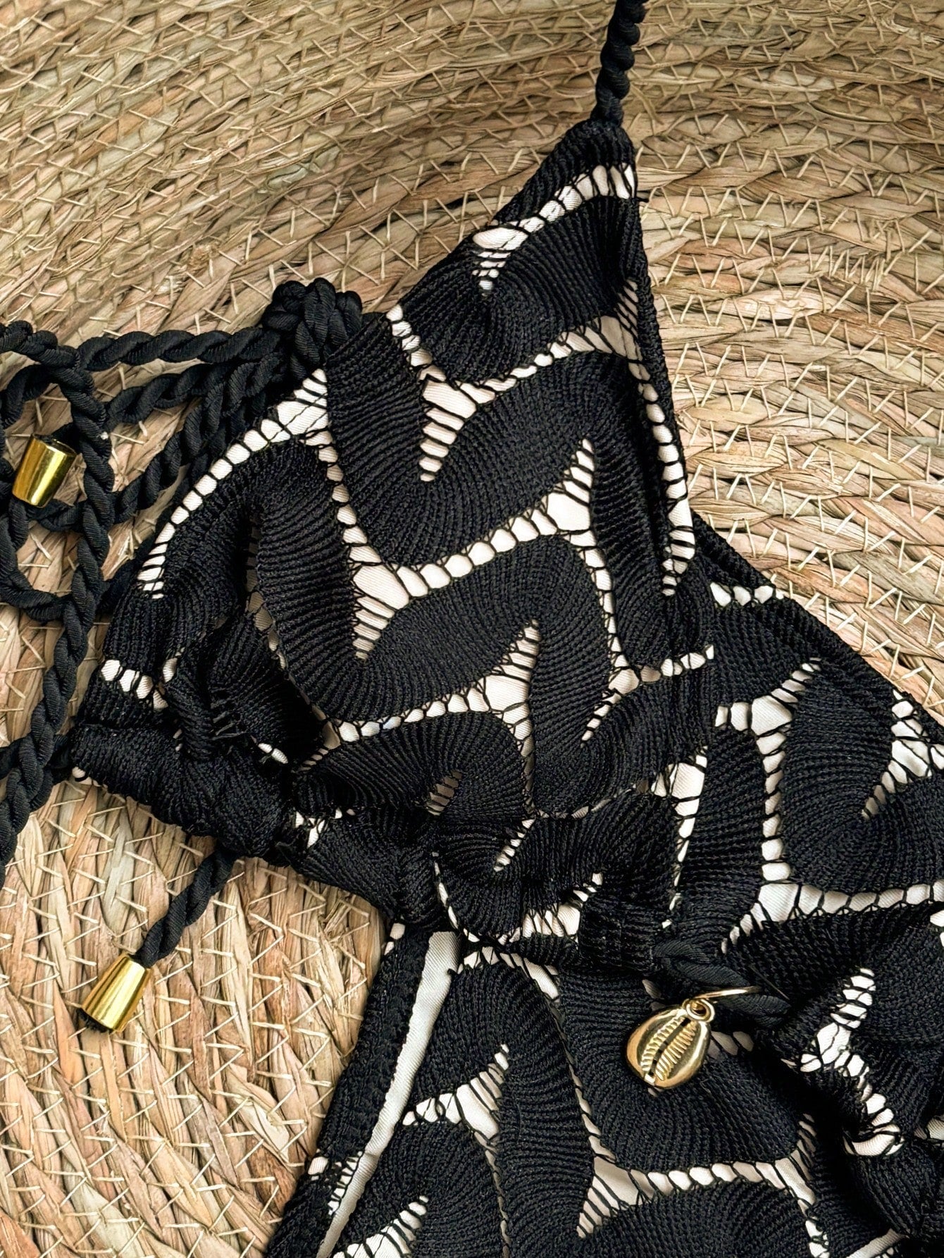 Women's 2026 New Fashion Chic Macrame Halter Neck Backless Swimwear
