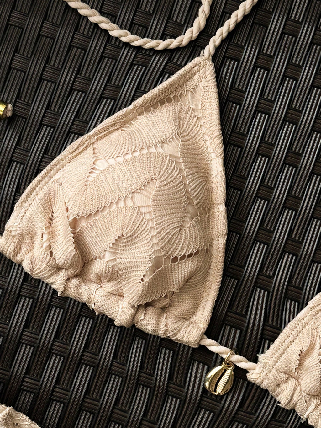 Women's 2026 New Fashion Chic Macrame Halter Neck Backless Swimwear