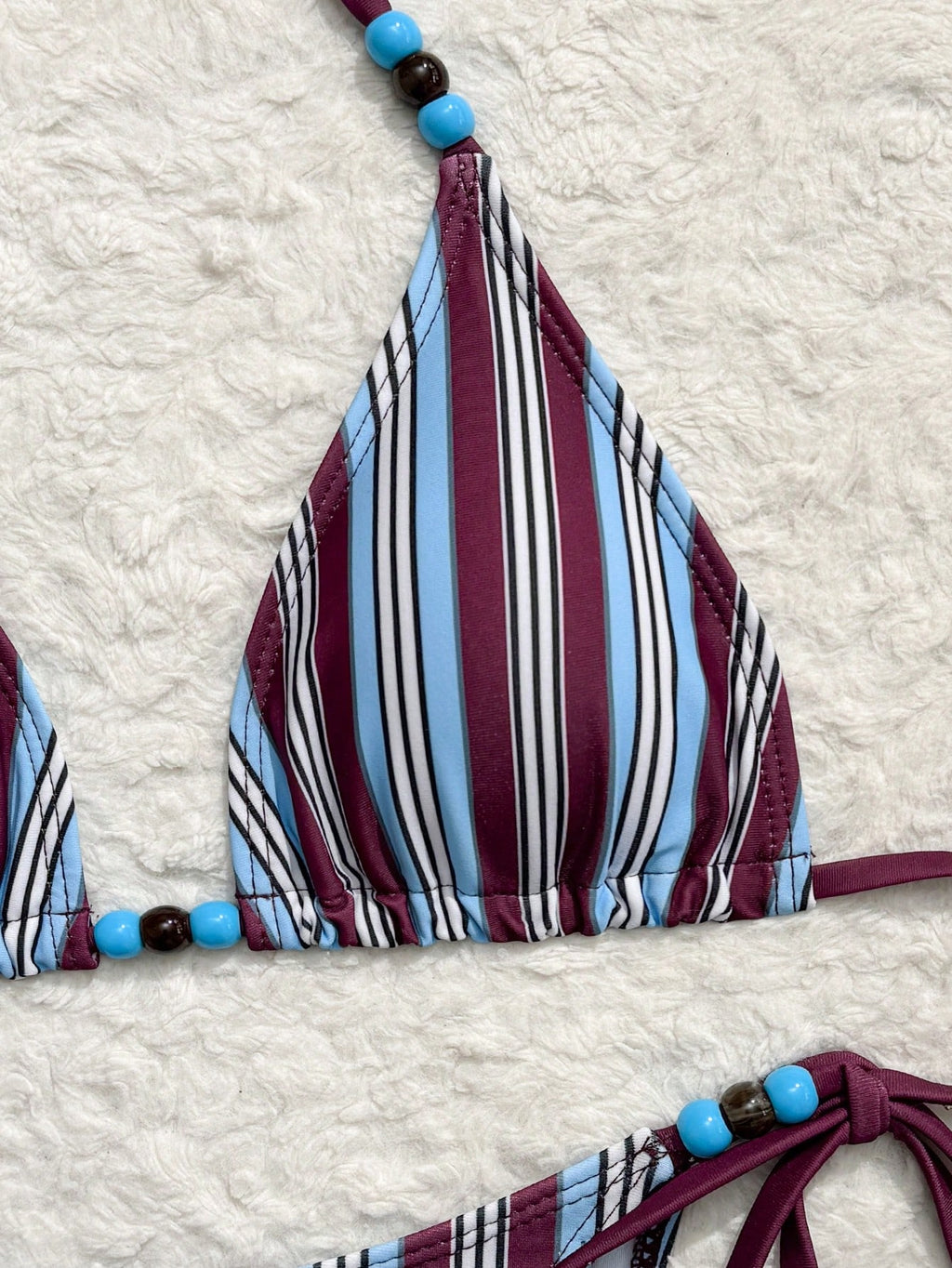 Costavie Blue And White Striped Summer Casual Holiday Pool Party