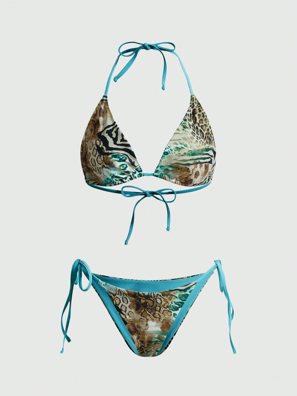 Avant 2025 Sexy Vintage Leopard Print Pattern Bikini 2 Pieces Set For