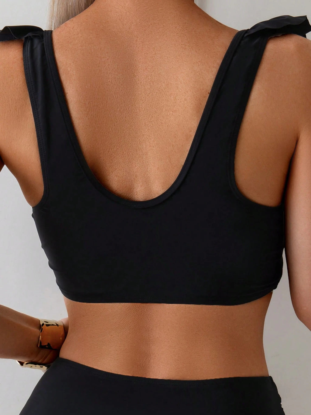 EMERY ROSE 2pcs Women's Summer Beach Elegant Vacation Solid Color
