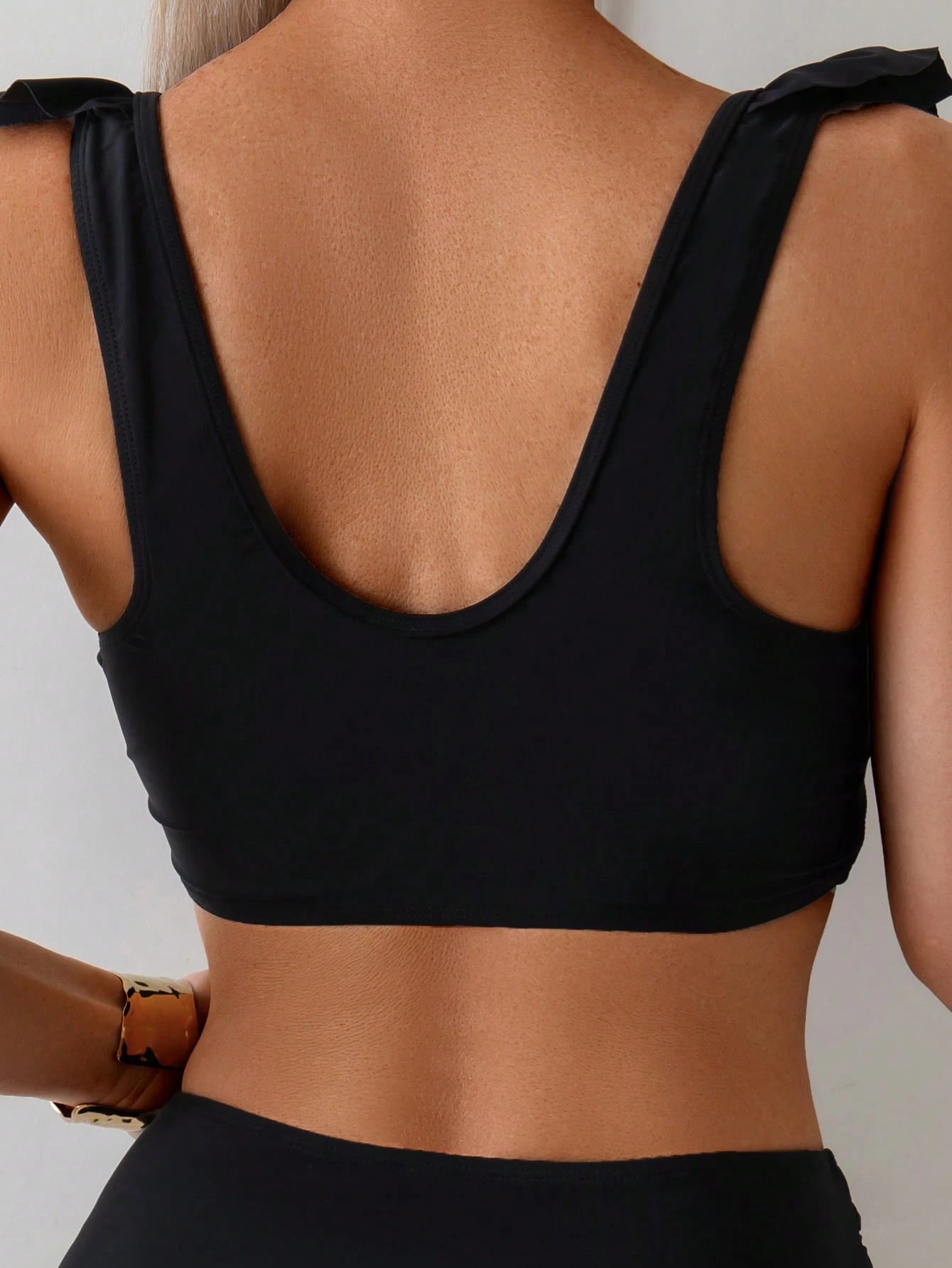 EMERY ROSE 2pcs Women's Summer Beach Elegant Vacation Solid Color