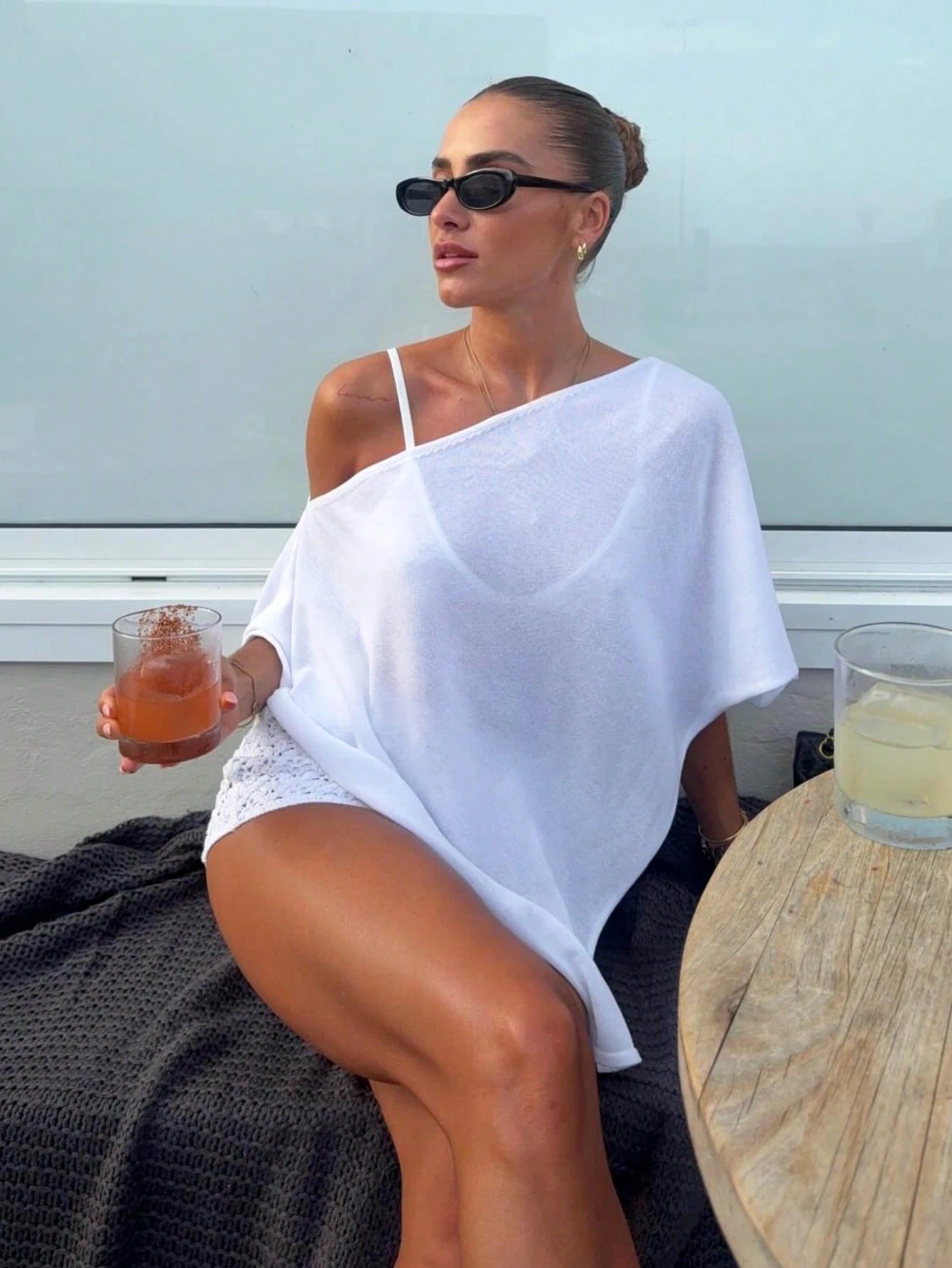 2026 New Women's Fashion Elegant Loose Knit Top, Suitable For Daily Wear And Casual Travel Vacation Beach - image 5