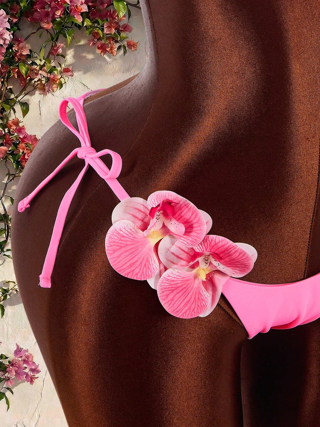 Amplova Women's 3D Orchid Flower Swimwear, & Avant-Garde, Suitable