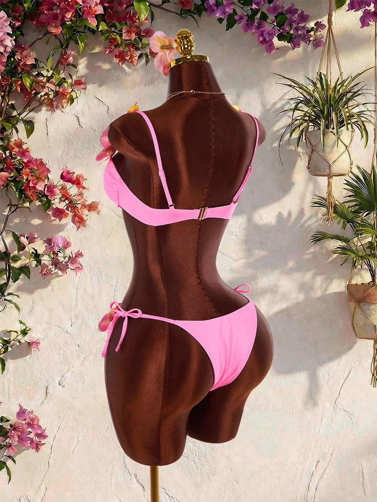 Amplova Women's 3D Orchid Flower Swimwear, & Avant-Garde, Suitable For Spring/Summer Beach, Vacation, Date, - image 15