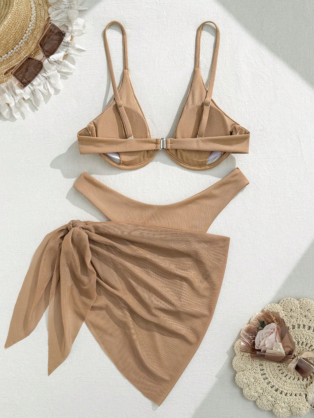 Swim SXY Summer 3pcs Bikini With Underwire, Minimalist & Fashion, Casual For Dai