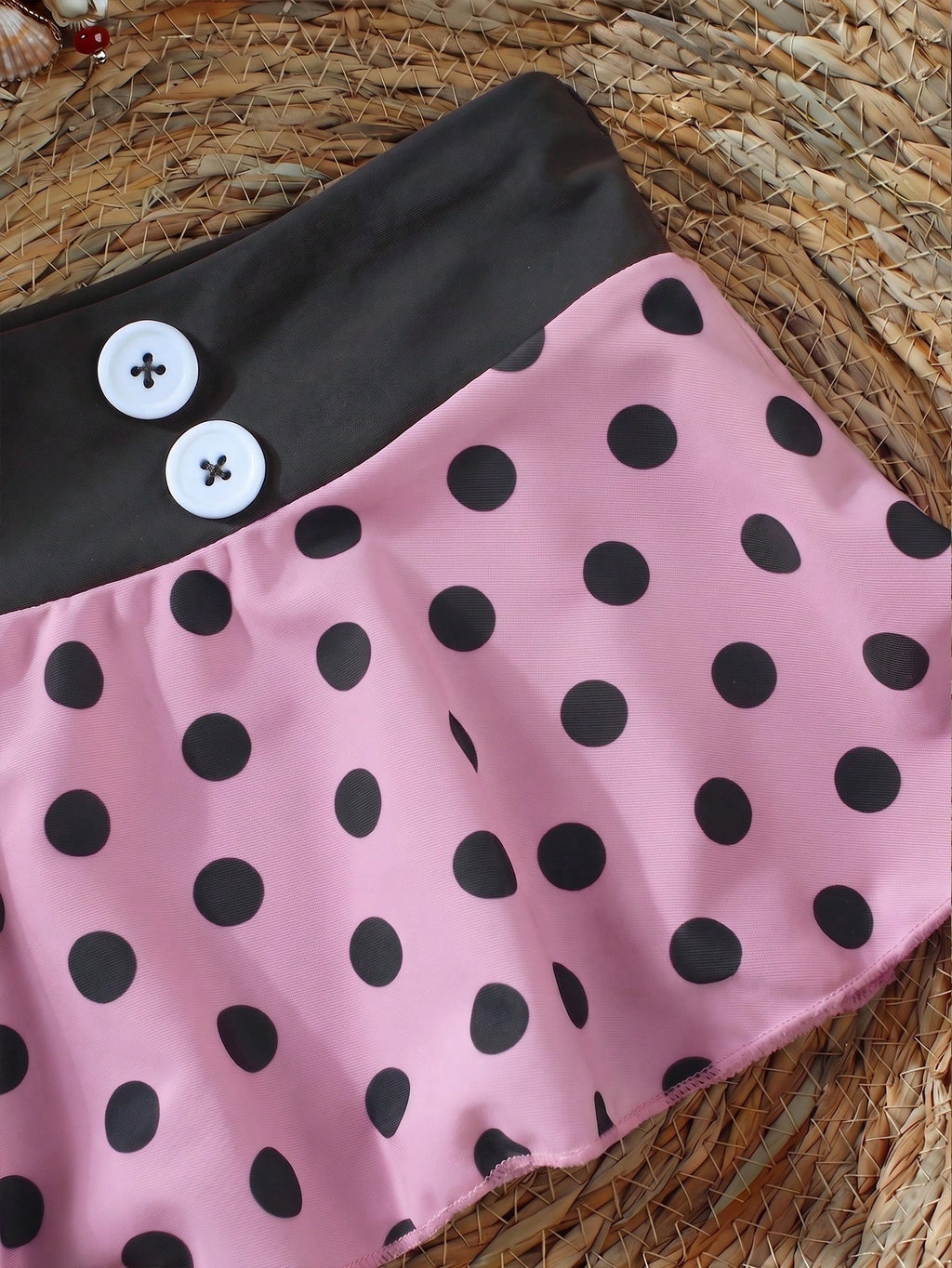 Women's Backless Polka Dot Bikini 2026 Spring Summer, High Elasticity