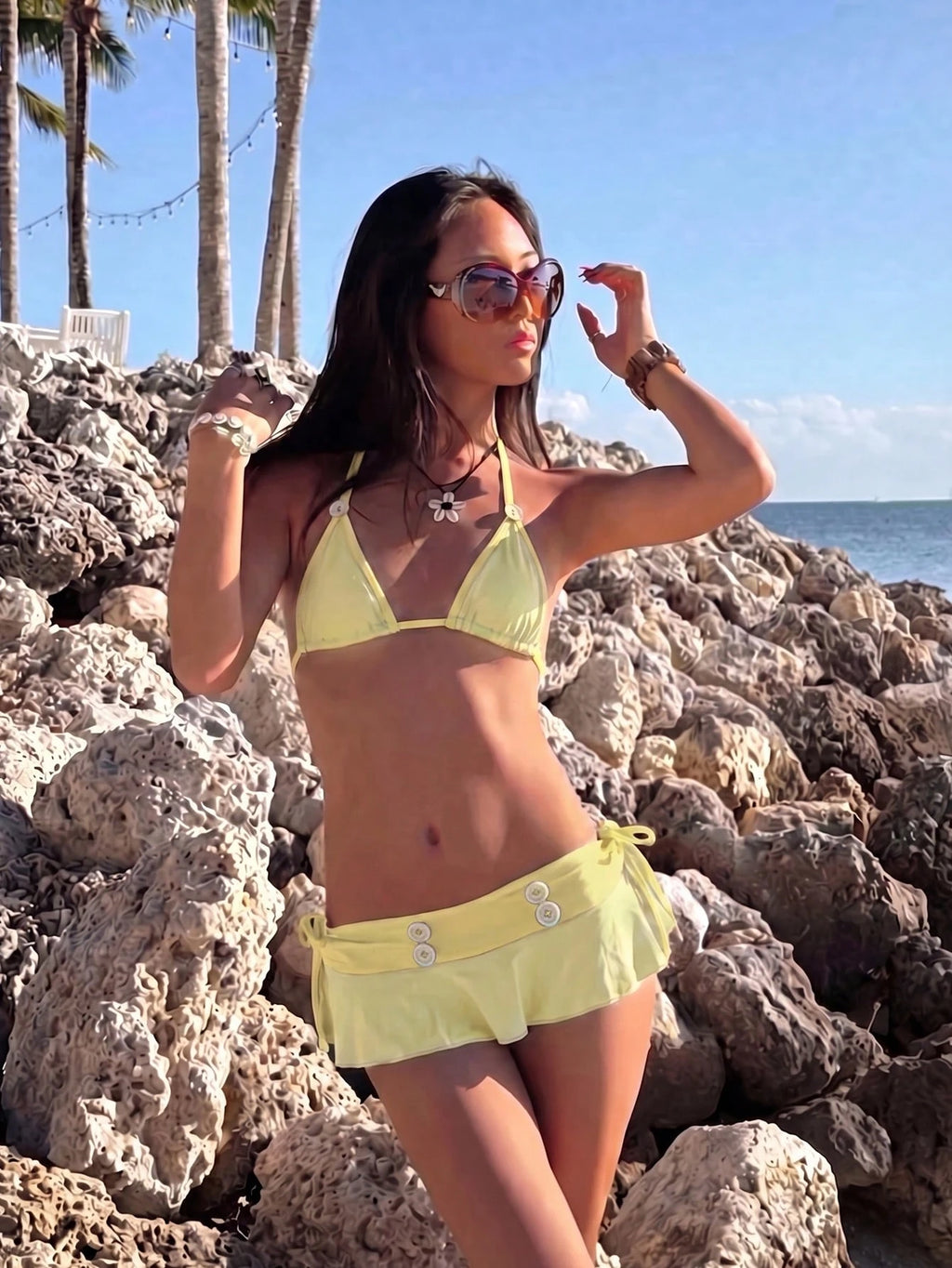 Women's Backless Polka Dot Bikini 2026 Spring Summer, High Elasticity