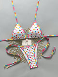Swim Vcay 2026 Spring/Summer Colorful Lace Floral Skin-Tone Lining