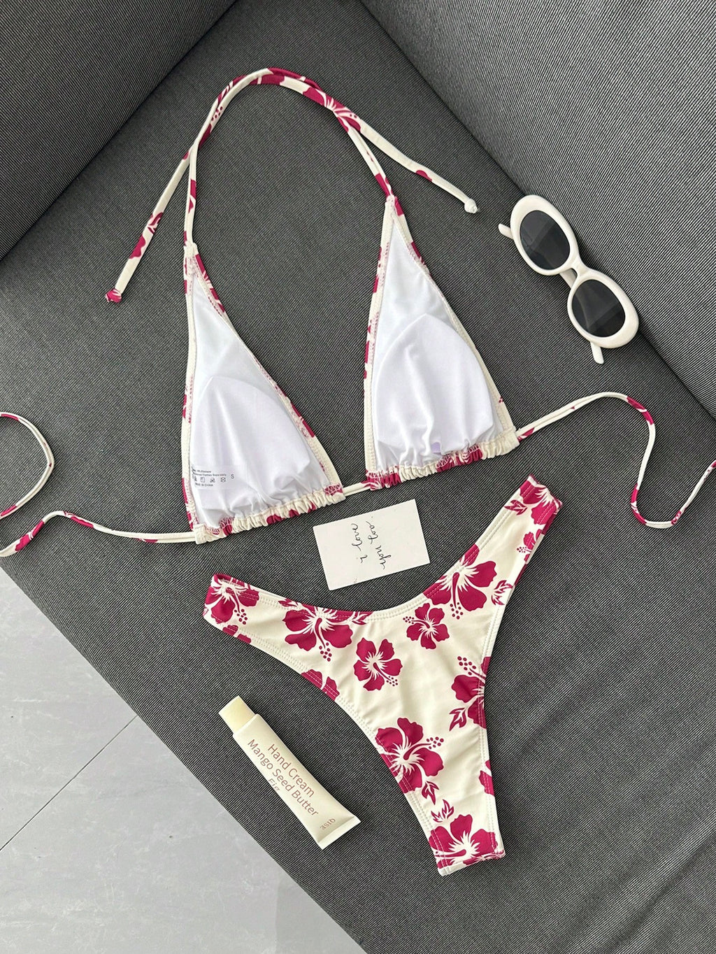 Swim Mod Ladies' Simple Printed Two-Piece Bikini Set (Copyrighted) Summer Beach - image 14