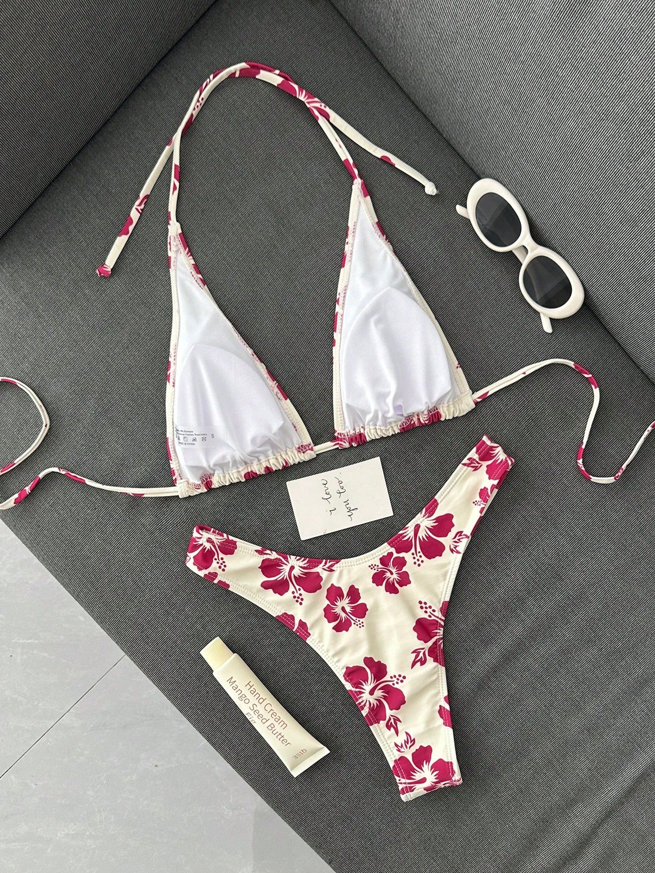 Swim Mod Ladies' Simple Printed Two-Piece Bikini Set (Copyrighted) Summer Beach - image 14