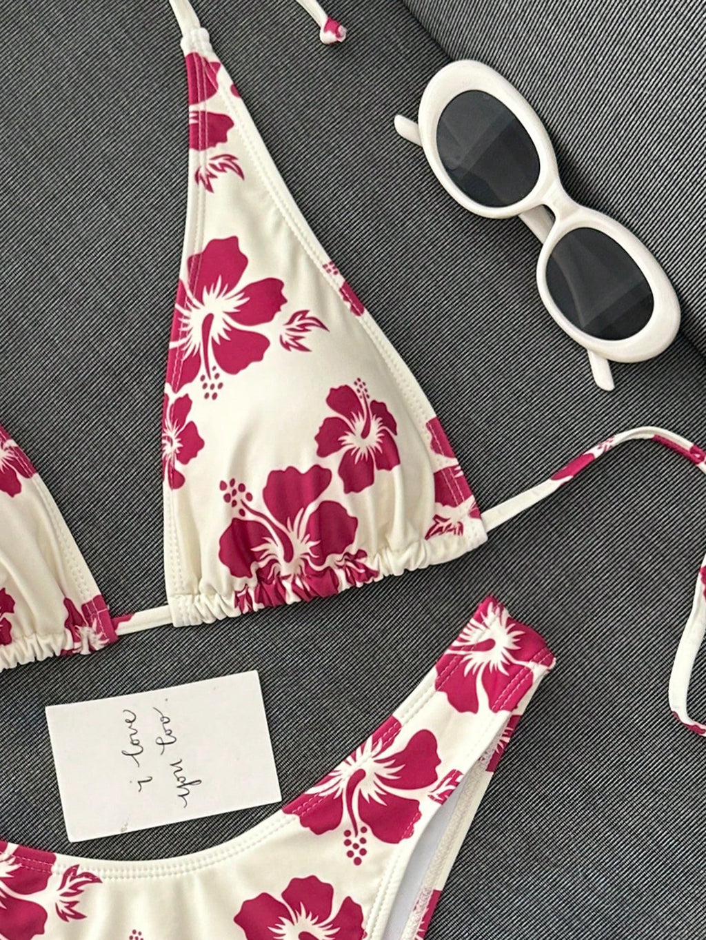 Swim Mod Ladies' Simple Printed Two-Piece Bikini Set (Copyrighted) Summer Beach - image 15