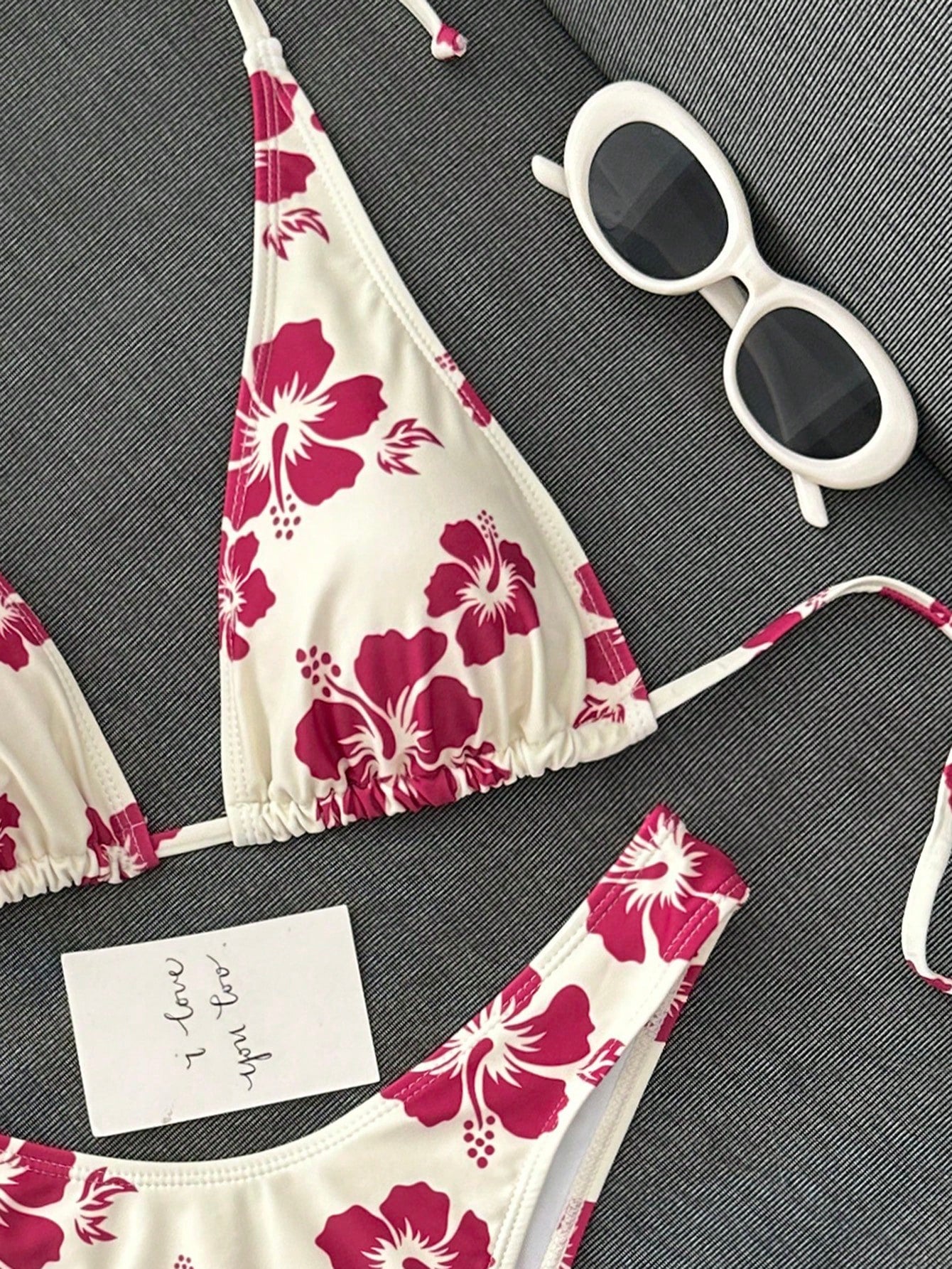 Swim Mod Ladies' Simple Printed Two-Piece Bikini Set (Copyrighted) Summer Beach - image 15