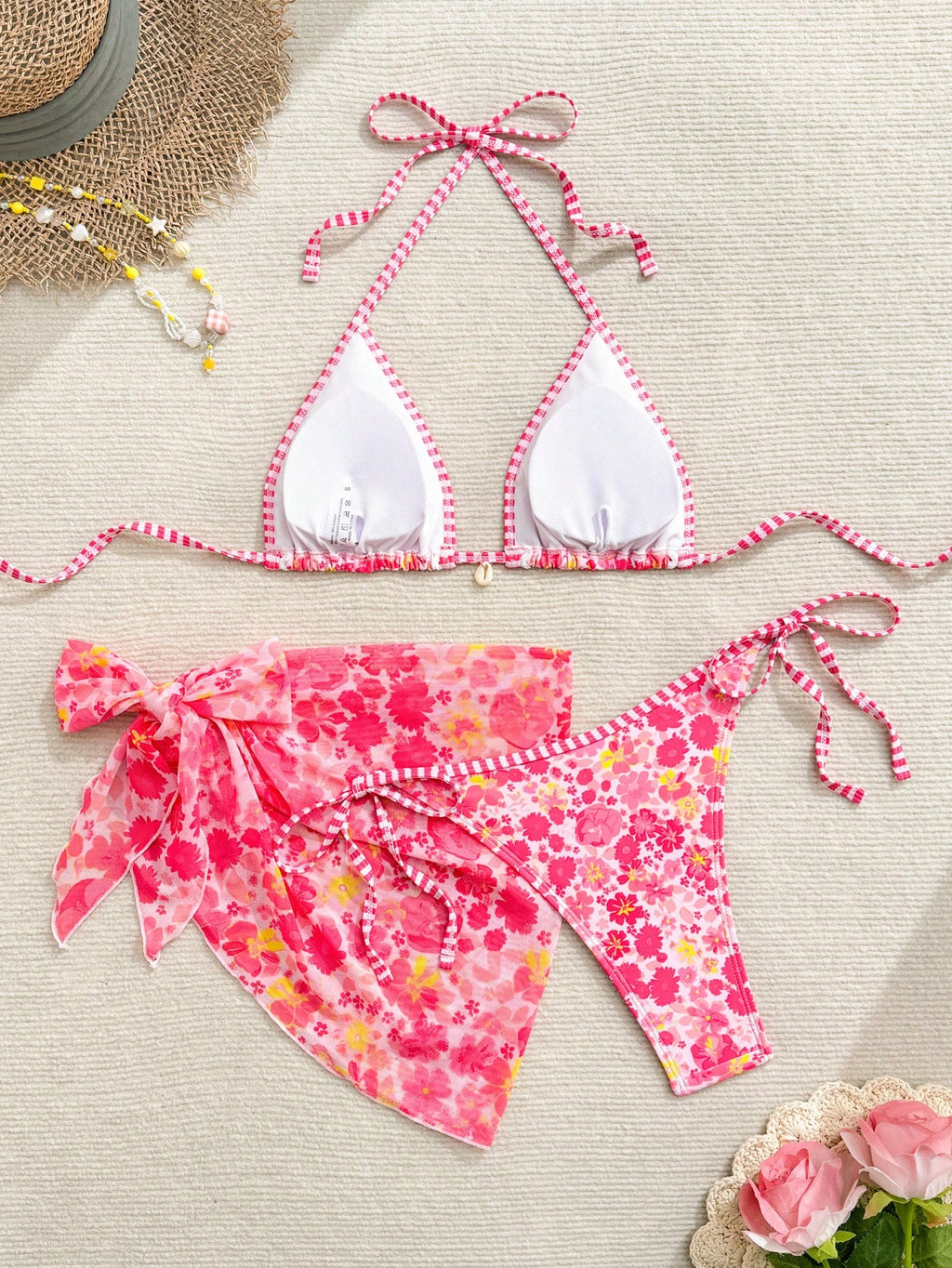 Swim Vcay Swimsuits For Woman Summer Beach 3pcs/Set Women's Random