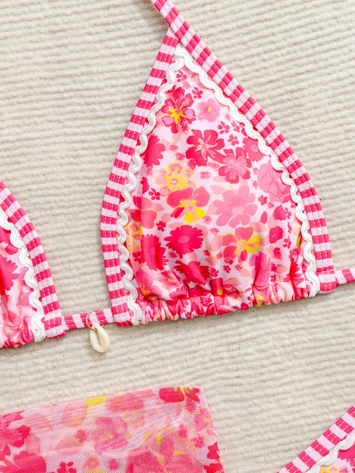 Swim Vcay Swimsuits For Woman Summer Beach 3pcs/Set Women's Random Printed Bikini Set - image 13