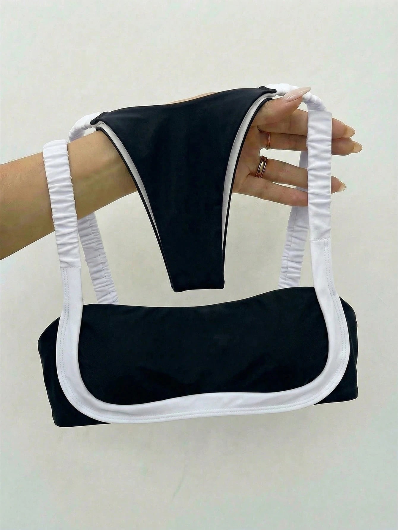 Bikinx Color Block & Simple Women's Bikini Set Summer Beach