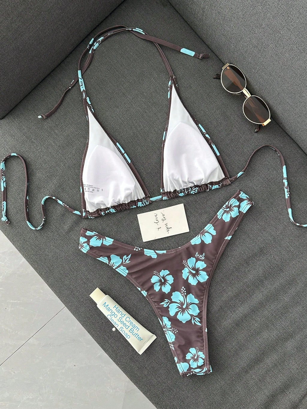 Swim Mod Ladies' Simple Printed Two-Piece Bikini Set (Copyrighted) Summer Beach - image 4