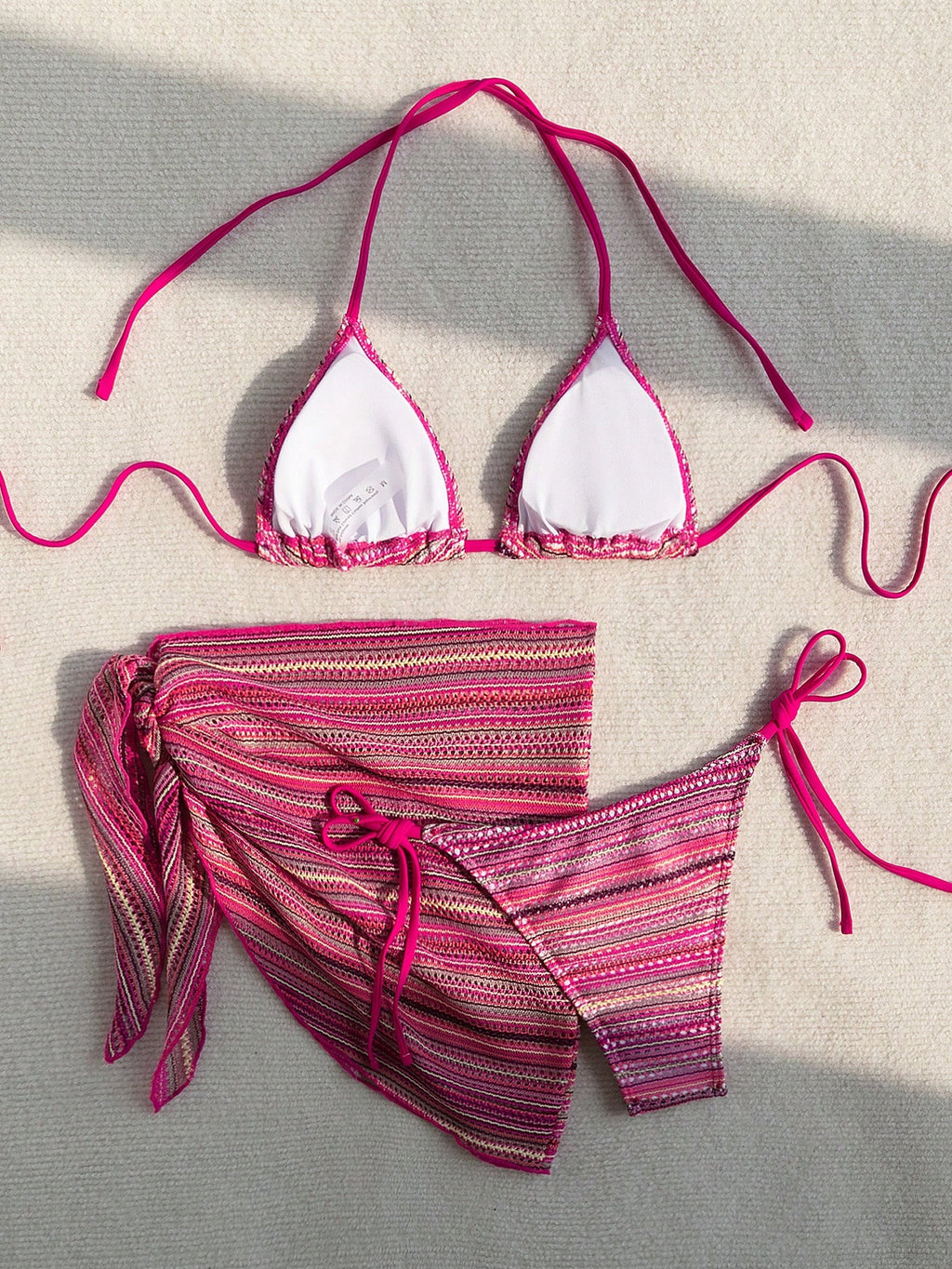 Sunnyshic Summer Beach Women's Bohemian Style Vacation Bikini Set,
