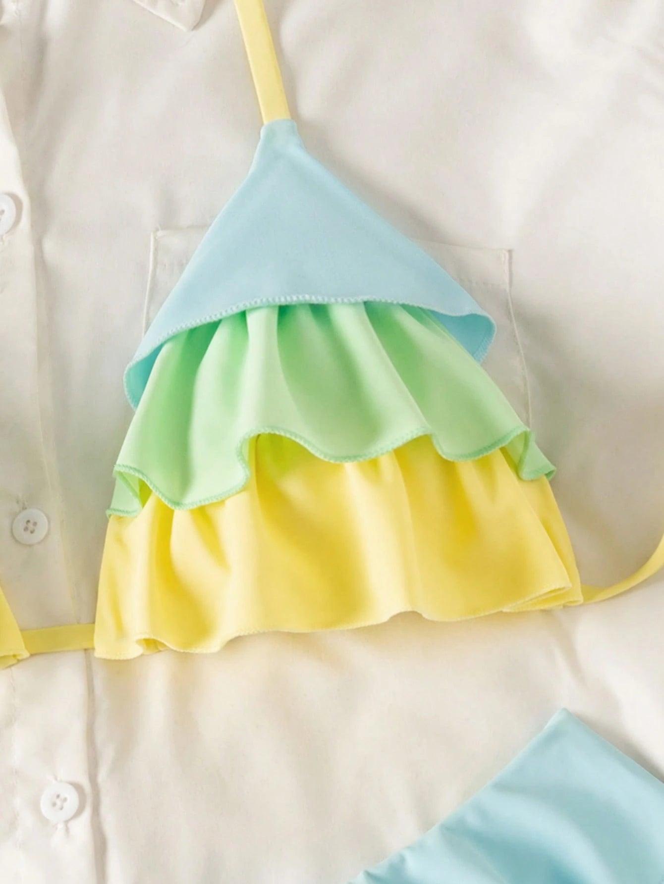 Swim Mod New Women's Ruffled Bikini Set, Sexy & Cute Beach Swimwear For Summer V
