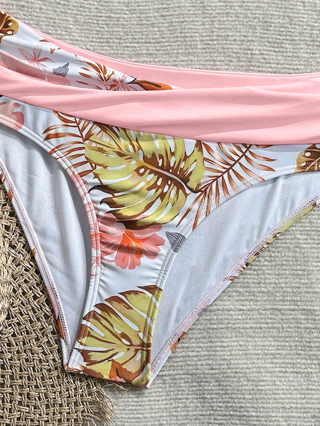New Beach,Swimming Pool,Vacation,Sexy,Elegant Plant Printed Plain