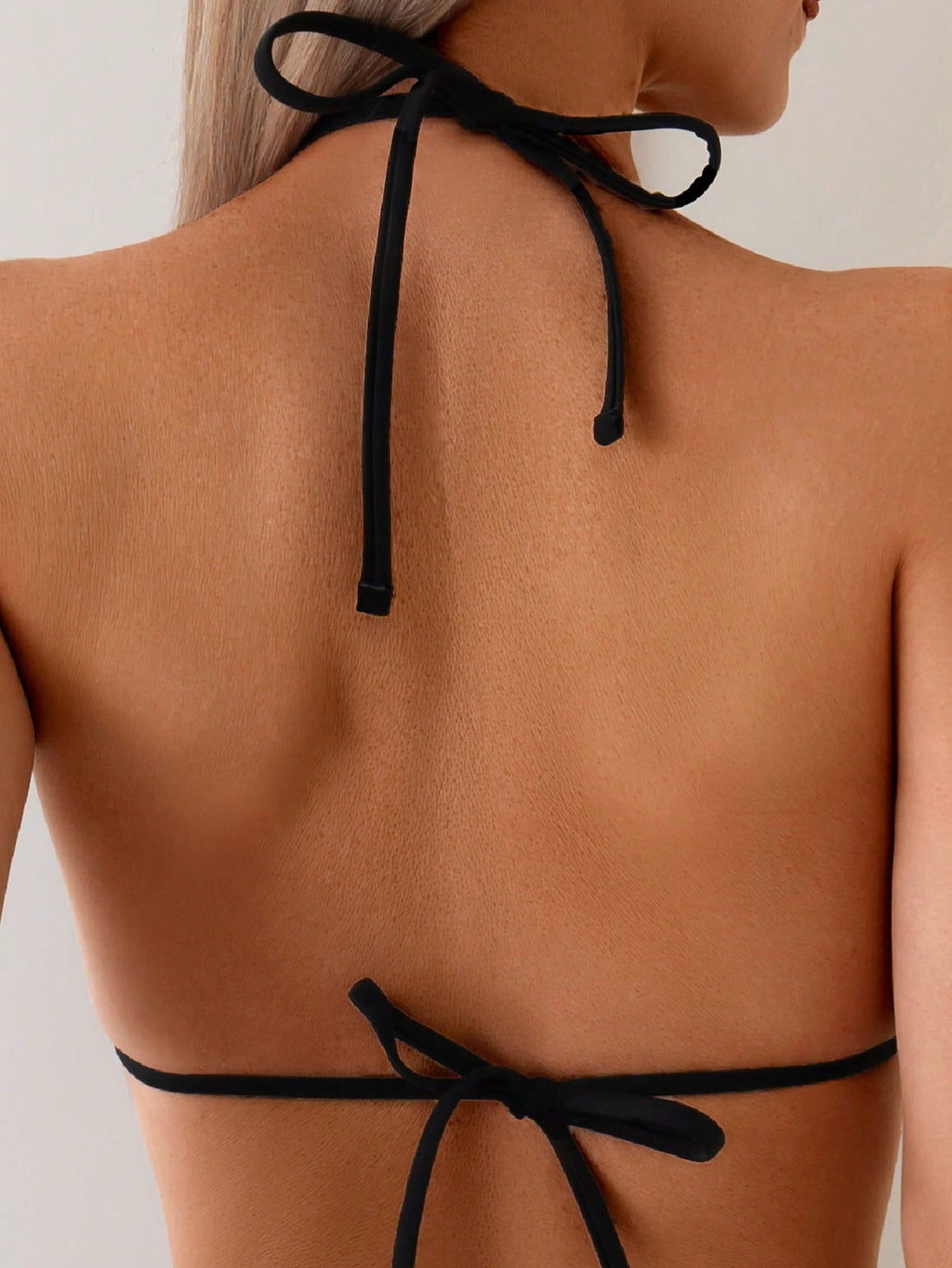 Swim Vcay Women 2 Pieces Black Wavy Texture Bikini Set,Ruffle