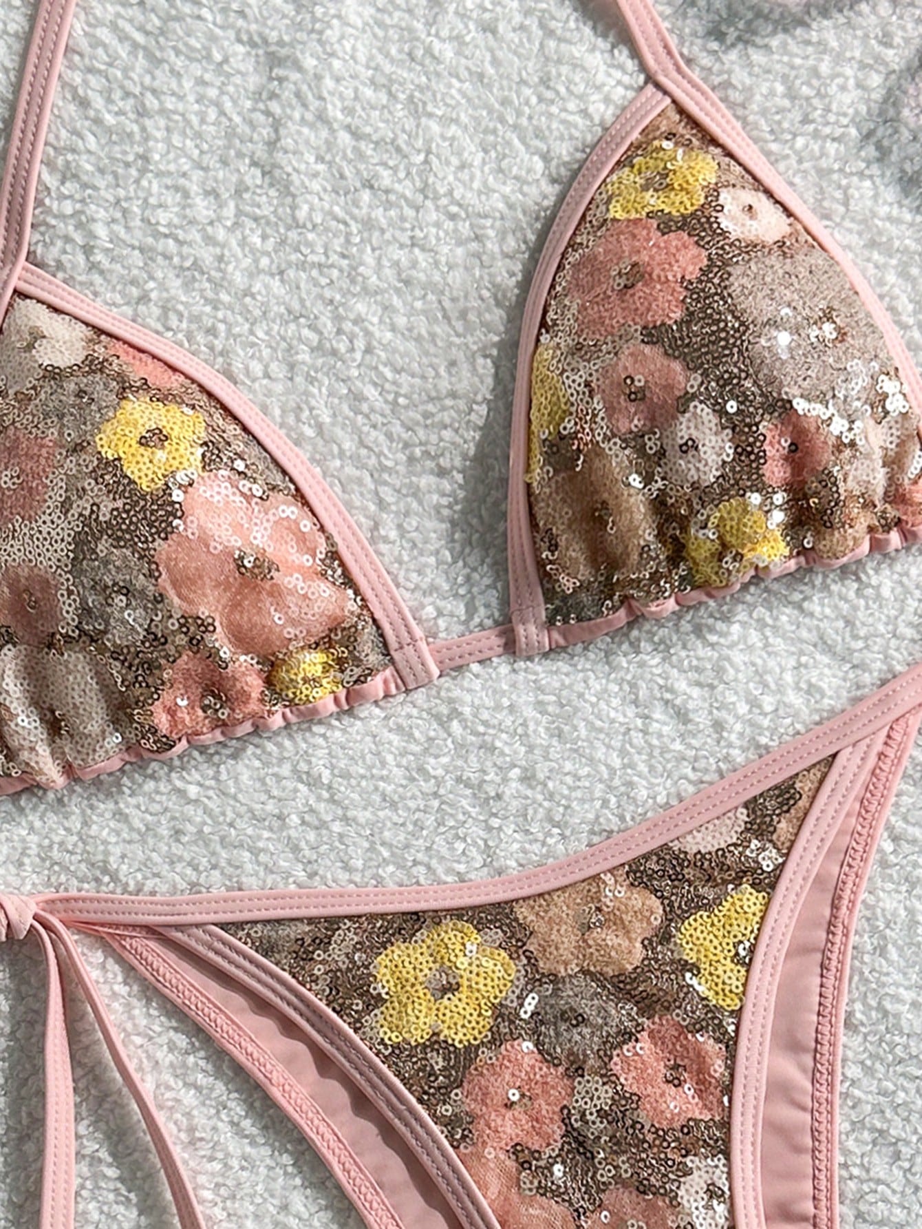 Costavie 2-Piece Swimwear Set, Featuring Sparkly Textured Fabric,