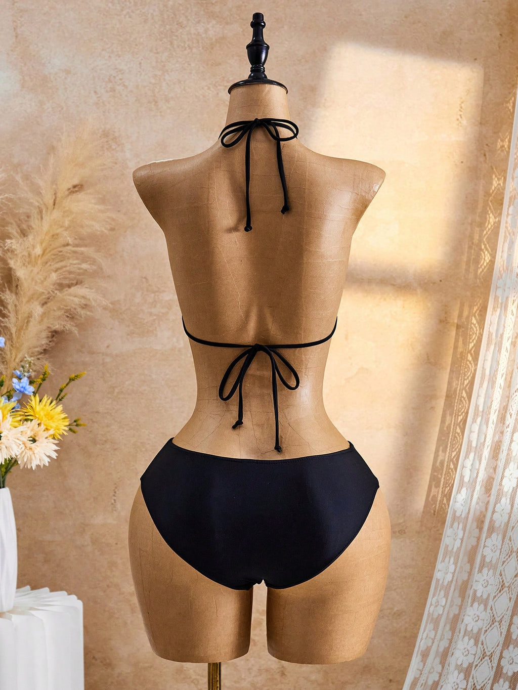 Bellisia Summer Black YK2 Y2k Cute Cute Millennium Retro Shiny Butterfly Rhinestone Cute Sweet Beach Beach - image 2