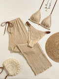 Swim Vcay 2026 New Spring/Summer 3 PiecesWomen Swimwear Set, Swimwear, Swim Shor