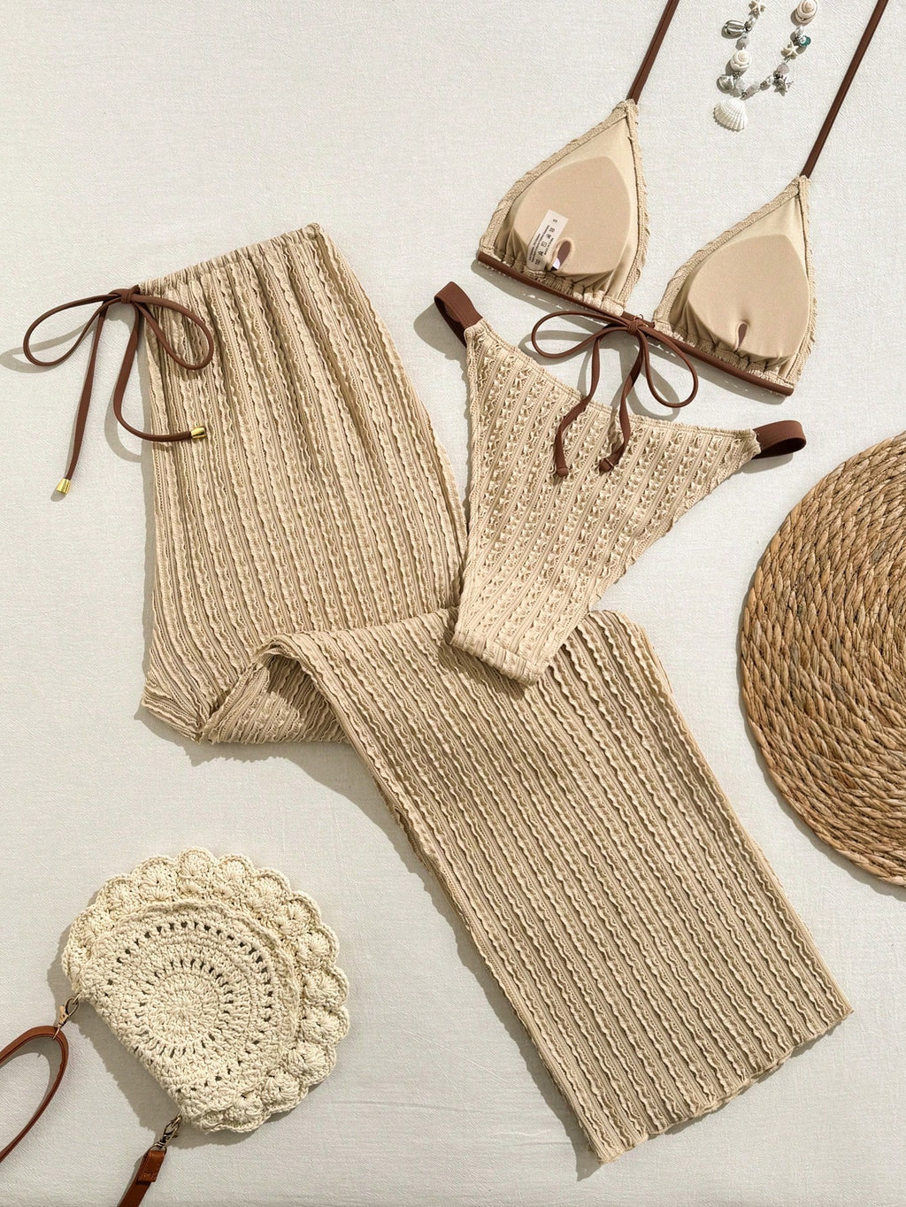 Swim Vcay 2026 New Spring/Summer 3 PiecesWomen Swimwear Set, Swimwear, Swim Shor
