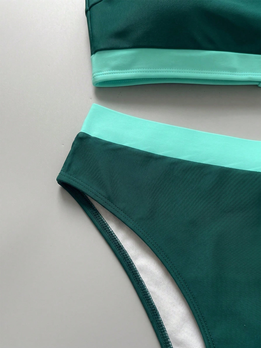 New Beach Pool Party Vacation Fashion Sexy Solid Color Block Detachable Shoulder