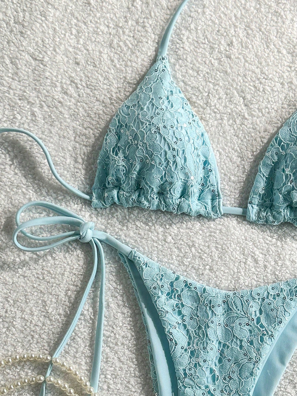 Costavie 2-Piece Swimwear Set, Featuring Sparkly Textured Fabric,