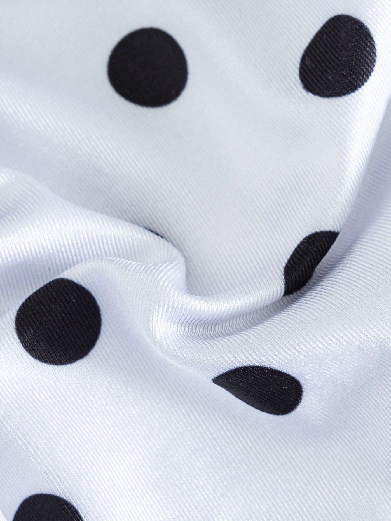 Swim Mod Contrast Color Polka Dot Print Halter Neck Tied Two Pieces