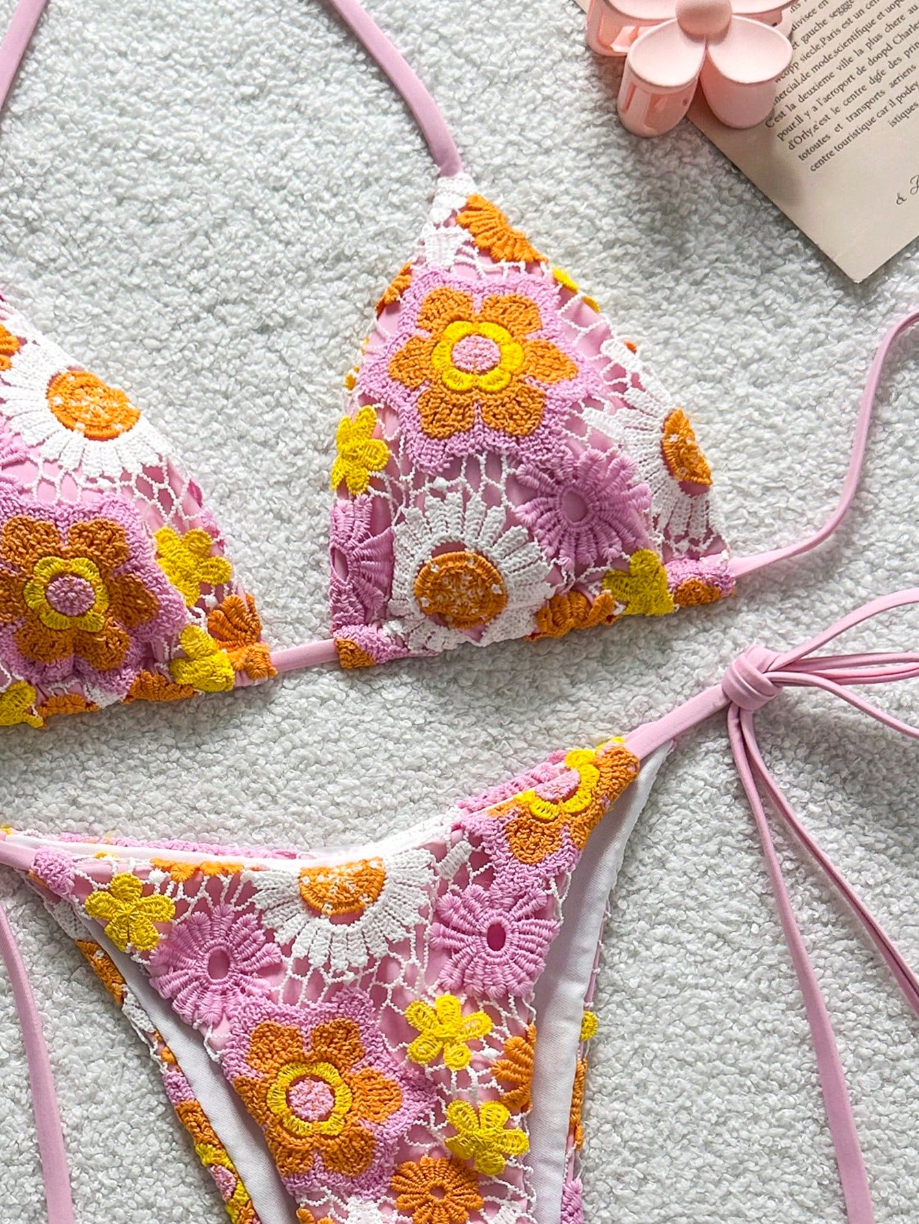 Costavie 2-Piece Swimwear Set, Featuring Sparkly Textured Fabric,